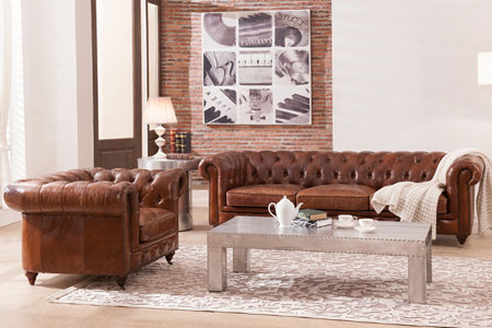3 SEATER CHESTERFIELD SOFA A102