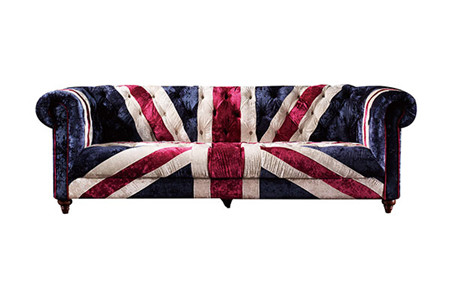 Union Jack Serpentine Sofa A105