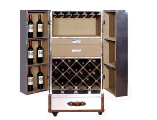 WINE CABINET DISPLAY SENTRY CABINET ALUMINUM COVER