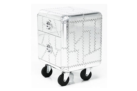 aluminum trunk side table